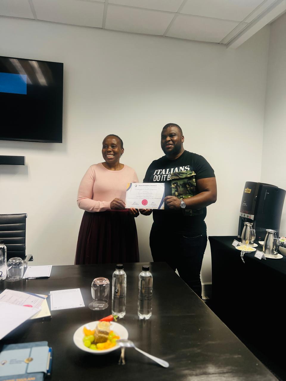 Professional training testimonial photo